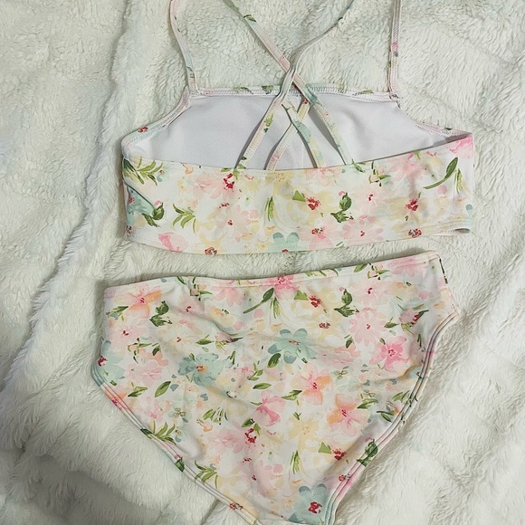 Girls Floral Abercrombie Bikini - Picture 3 of 5